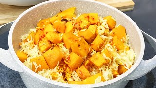 طرز تهیه كدو پلو (کئی پلا) شمالی | Kadoo Polo  (pumpkin and rice)