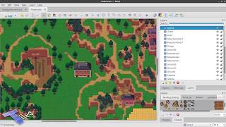 Multi-layer editing in Tiled