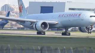 Air Canada 777-333(ER) (B77W) arriving at YUL on 24R from Paris