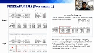 Praktikum Ekonometrika I P14 - Persamaan Simultan (lanjutan)