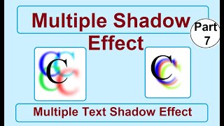 #HTML #CSS #Text-Shadow || Multiple Shadow Effect in HTML CSS.