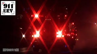 Nashua Fire Rescue Ladder 1 and Engine 1 Responding