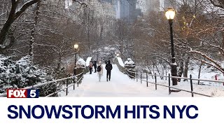 NYC weather: Snowstorm hits New York City