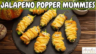 Jalapeno Popper Mummies - HALLOWEEN PARTY FOOD!