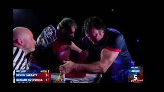 devon larrat vs Genadi 2025 full match East vs West 16 arm wrestling 2025 #devonlarret