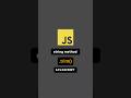 String methods in javascript#javascript#coding