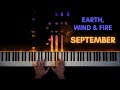 September - Earth, Wind & Fire | Piano Cover + Sheet Music