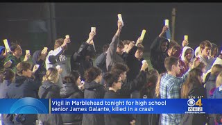 Vigil In Marblehead For High School Senior James Galante, Who Was Killed In Car Crash