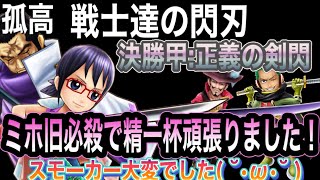 【サウスト】孤高イベント 戦士達の閃刃 〜決勝甲:正義の剣閃〜 ミホーク旧必殺CLEAR ver