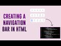 Navigation Bar in HTML & CSS in 15 Min ( Beginners) | Learn Nav Bar in Html