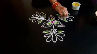 🌞🌟Easy Beautiful Daily padi Kolam|🌜ఈజీ బ్యూటిఫుల్ డైలీ పాడి కోలం|🌻ஈஸி டாட்ஸ் டிரிபிள் பேனா|