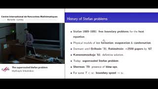 Mykhaylo Shkolnikov: The supercooled Stefan problem