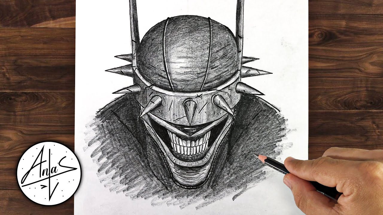 How To Draw BATMAN WHO LAUGHS | Pencil Drawing Tutorial - YouTube