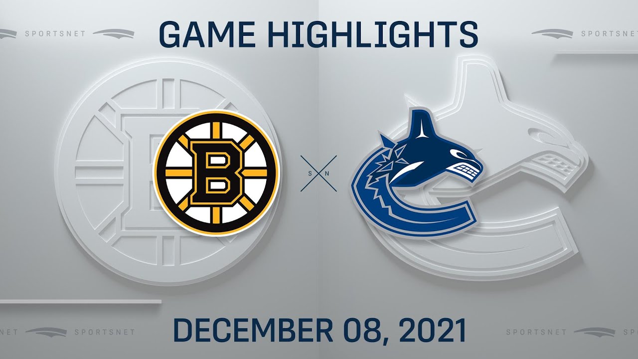 NHL Highlights | Bruins Vs. Canucks - Dec. 8, 2021 - YouTube