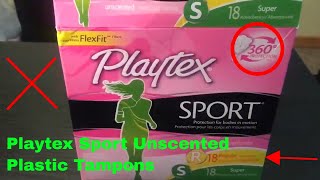 ✅  How To Use Playtex Sport Unscented Plastic Tampons Review