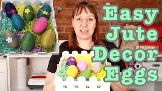 Easy DIY Jute Covered Easter Eggs