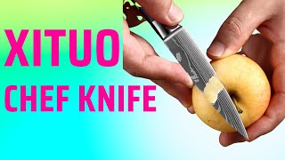 XITUO Chef knife 1-10 Pcs Set XITUO Top Brand Knife Damascus Sharp  Japanese Slicing Utility Knife.