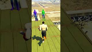 GTA 5 Epic Ragdoll | Spider-Man Jumps/Fails ep. 145| #shorts #viral