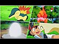 Ash catches all Johto Pokemon | Ash catches Cyndaquil