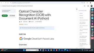 Optical Character Recognition (OCR) with Document AI (Python) || Lab Solution || Google Arcade 2025