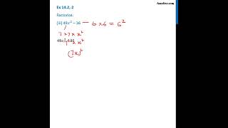 Ex 12.2, 2 (iii) - Factorise 49x^2 - 36 - Chapter 12 Class 8 - Teachoo