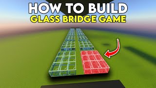 How to Build the Squid Game Glass Bridge in Minecraft Bedrock!