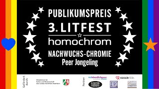 Peer Jongeling liest »Emil:ia« beim 3. Litfest homochrom — Nachwuchs-Chromie