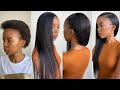 Detailed side part quick weave with leave out for beginners | Natural hair ideas