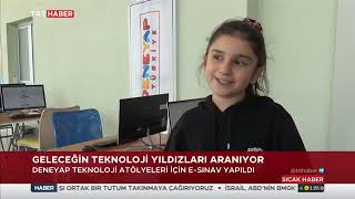 Artvin’de öğrenciler Deneyap Teknoloji Atölyeleri e-sınavlarında ter döktü.