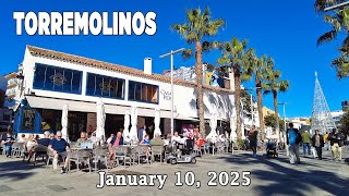 Torremolinos January 10, 2025 Town Walking Tour Malaga Costa del Sol Spain [4K]