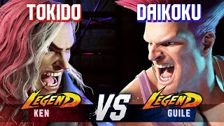 SF6 ▰ TOKIDO (Ken) vs DAIKOKU (Guile) ▰ High Level Gameplay