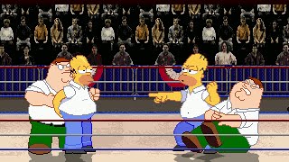 Mugen #86 Homer \u0026 Peter (Judgespear) vs Homer \u0026 Peter (The 14th doctor)