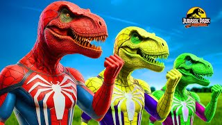 🔴DINOSAURS JURASSIC WORLD DOMINION | T-REX, KINGKONG, SHARK, MOSASAURUS,CARNOTAURUS, TRICERATOPS