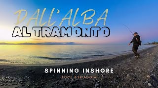 SPINNING INSHORE: dall'alba al TRAMONTO dalla FOCE alla SPIAGGIA - PROVANDO LA NINJA