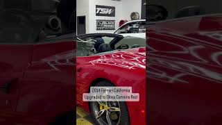 Ferrari California wrapped in Carmine Red installed by JekyllandHydes Custom Car Wraps