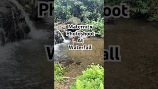 Maternity photo session at waterfall #waterfall #hawaii #photoshoot #maternity #pregnancy #camera