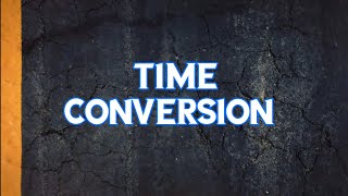 Time Conversion using Python || think & code