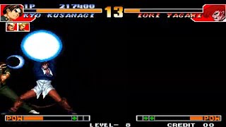 [고전게임] KOF97 한글판  주인공 쿄팀 원코인 레벨8