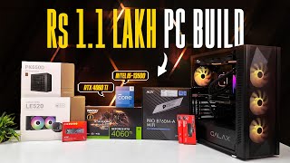 Rs 1.1 Lakh Gaming \u0026 Editing PC Build 2023 | Intel i5-13500 \u0026 INNO3D RTX 4060 Ti