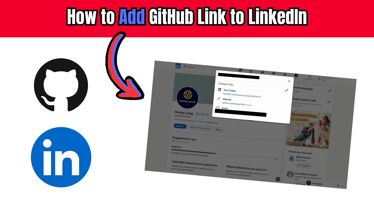 How To Add Github Link To Linkedin Quick Tutorial Youtube
