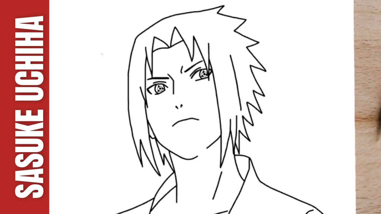 How To Draw SASUKE UCHIHA STEP BY STEP Easy Naruto Shippuden - YouTube