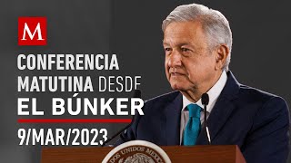 Conferencia matutina desde el búnker de García Luna, 9 de marzo de 2023
