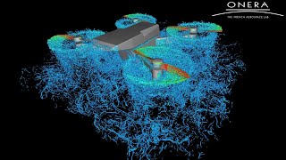 Large Eddy Simulation of a Quadcopter Drone in Hover