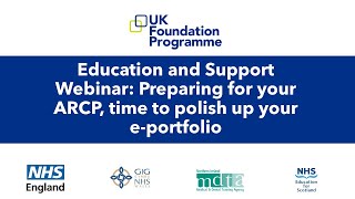 E&S Webinar - Preparing for ARCP, time to polish up your e-portfolio