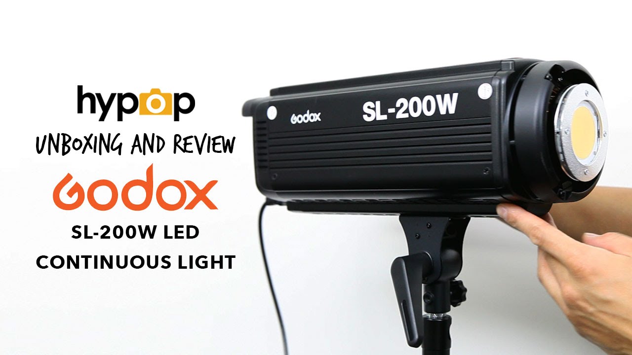 Unboxing And Overview Of The Godox SL-200W LED Continuous Light - YouTube