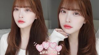 【GRWM】🇰🇷韓国ホテルで旅行の日の盛れメイク🎀✨雑談メイク🦀