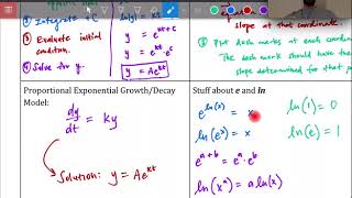 Unit 7 Study Guide - AP Calculus AB/BC