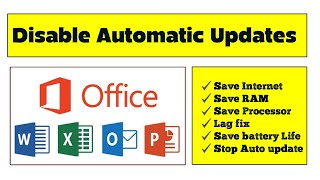 How to disable microsoft office auto update | Turn off MS office auto update | stop automatic