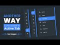 Navigation Menu Using Html CSS & Javascript | Curved Outside in Active Tab