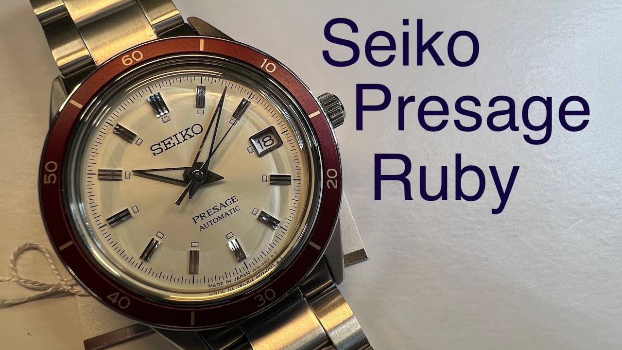 Hands On The New Seiko's 60's Style Presage Ruby - YouTube